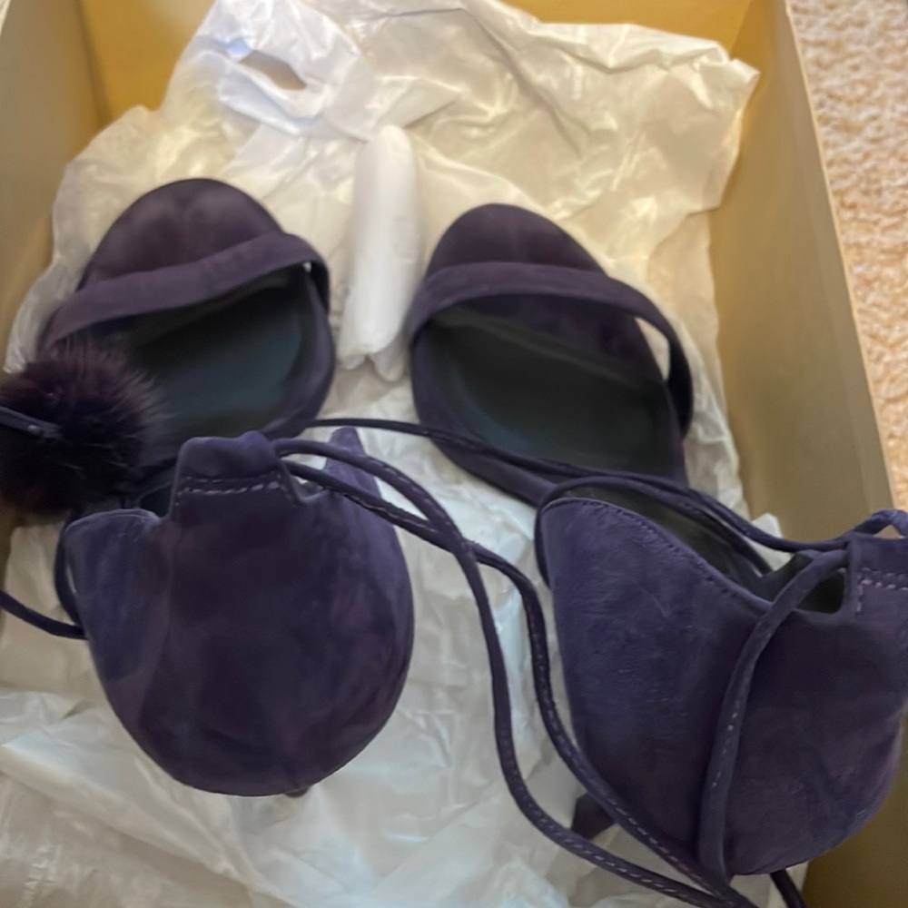 Michael Kors rosemary suede amethyst sandals